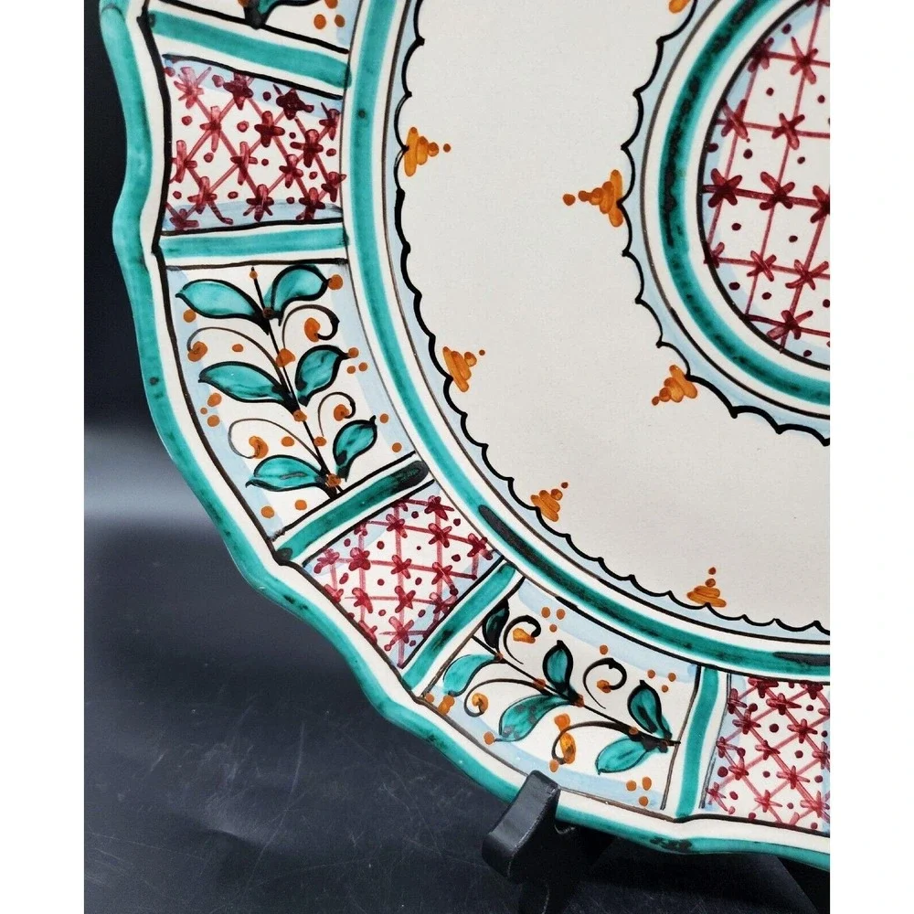 Vintage Handpainted Italian Pottery 12.5